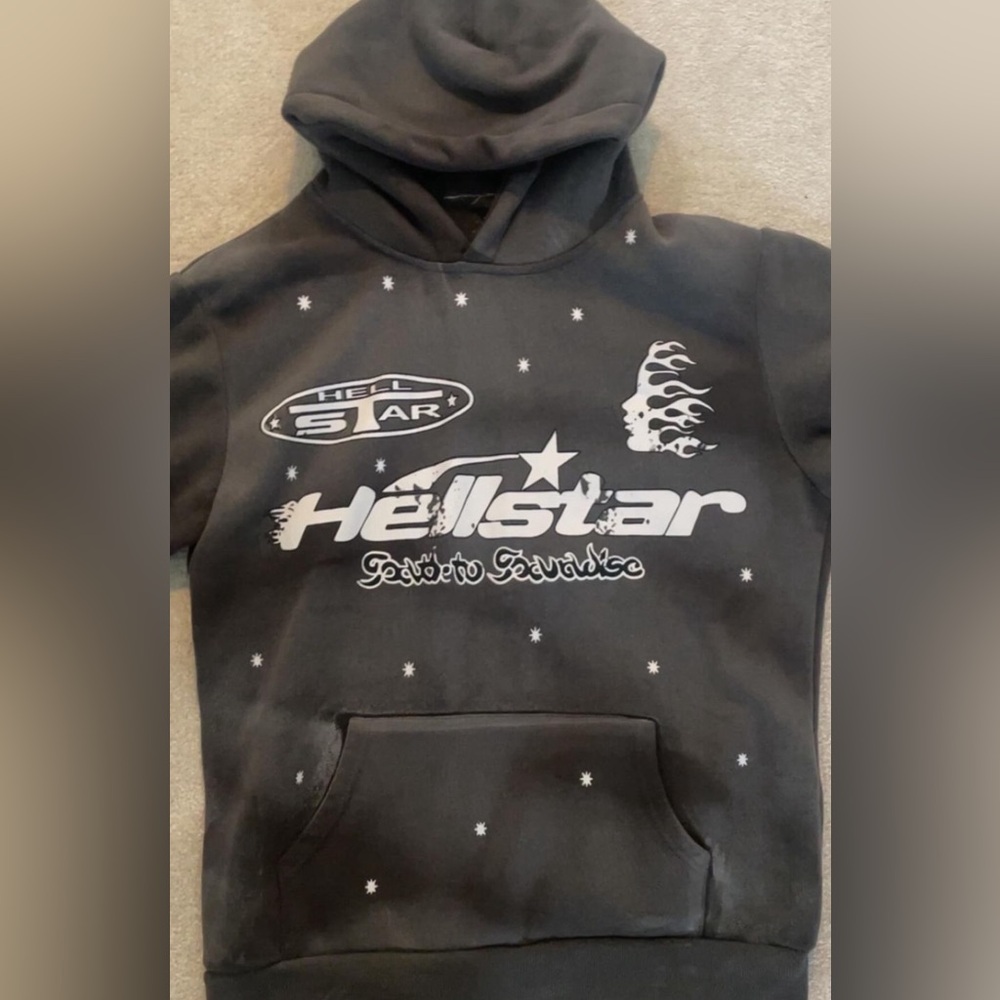 Grey Hellstar Hoodie